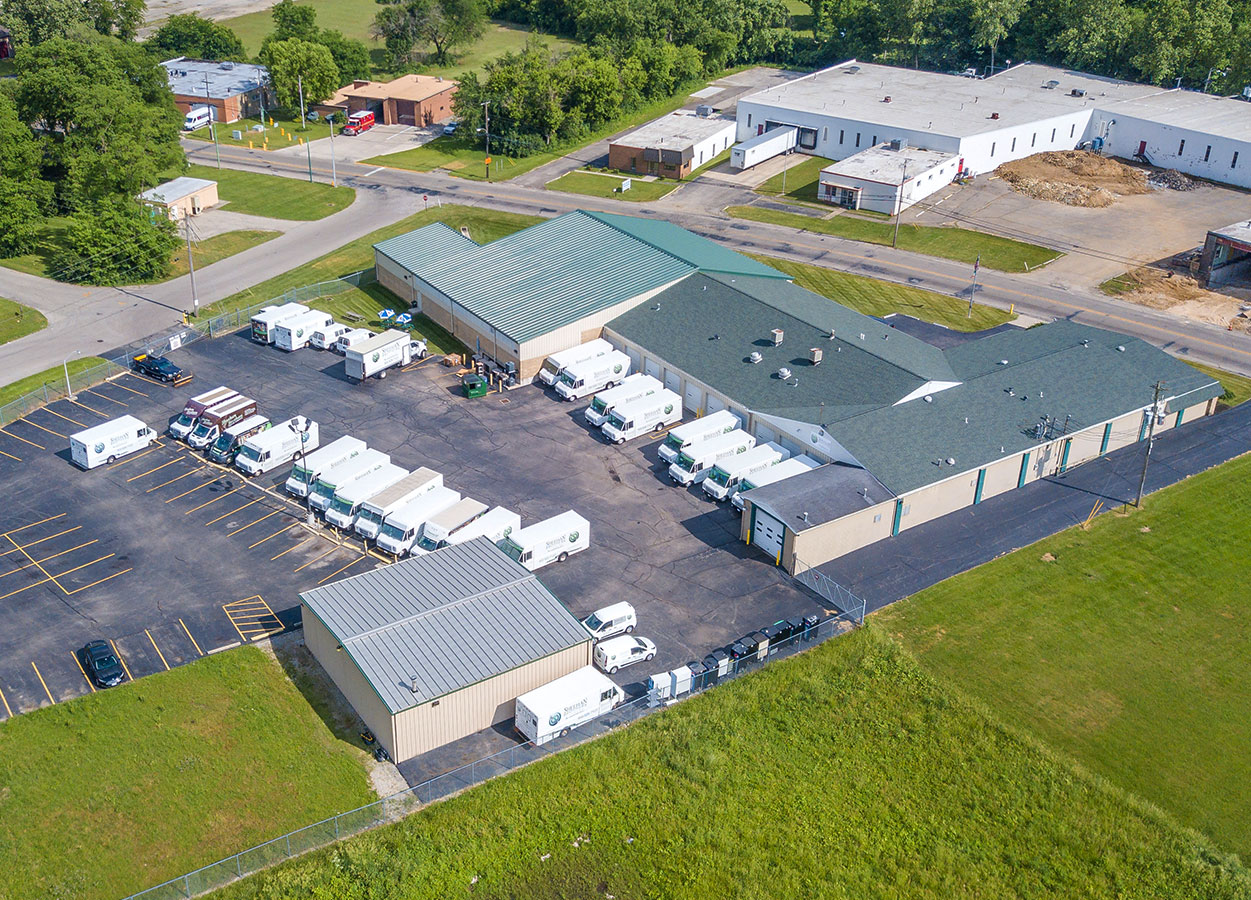 A Birdseye view of the Sheehan Vending headquarters